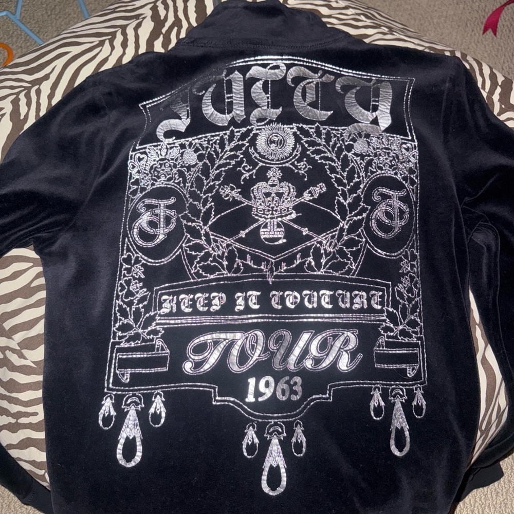 Juicy Couture Black Velvet Tour Jacket